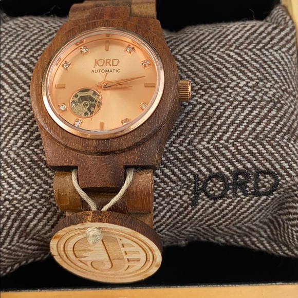 JORD 100% NATURAL WOOD AUTOMATIC SEAGULL WATCH ROSE GOLD Wooden Case ⭐️⭐️⭐️⭐️⭐️ - Picture 15 of 16